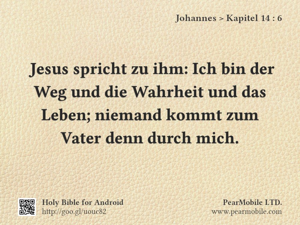 Johannes, Kapitel 14:6
